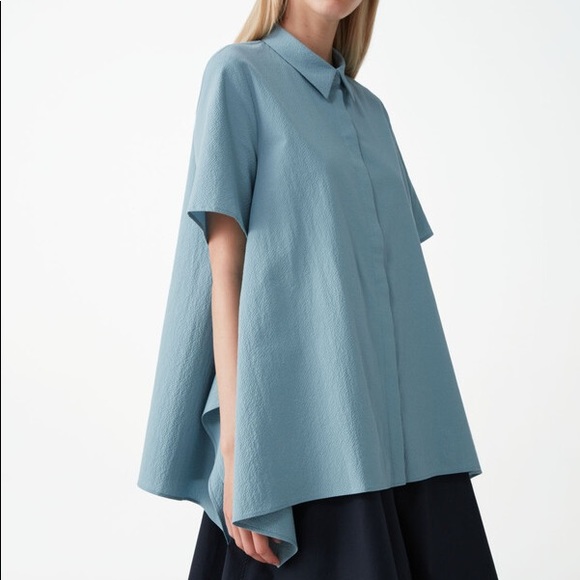 COS Tops - Cos Organic Cotton Cut Drape Shirt